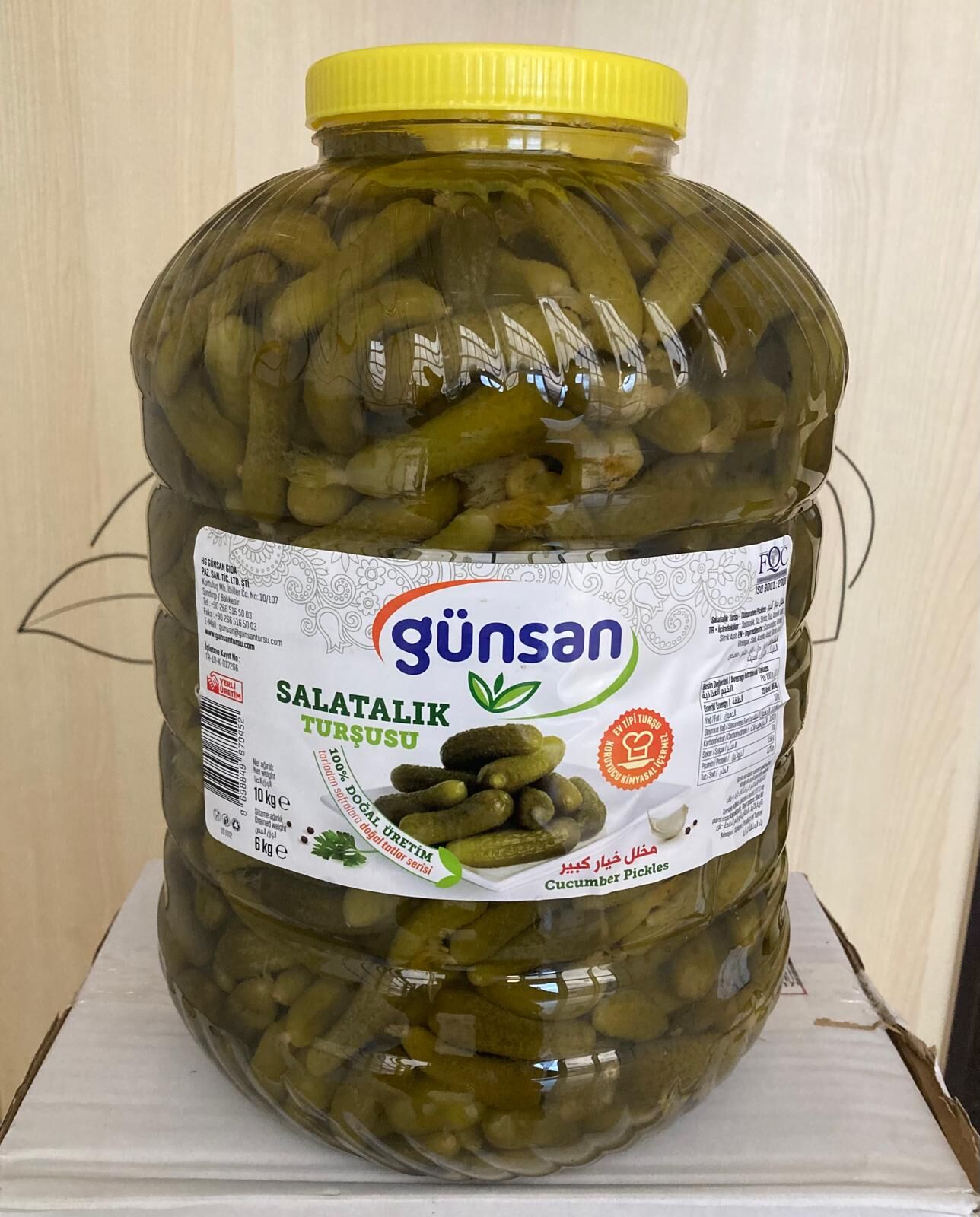 10 Kg Kornişon Turşu